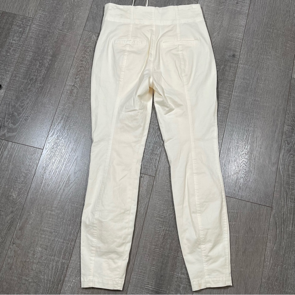 A.L.C. Women Kerrigan Lace-Up Skinny Pants Size 4 Ivoy - Picture 2 of 9
